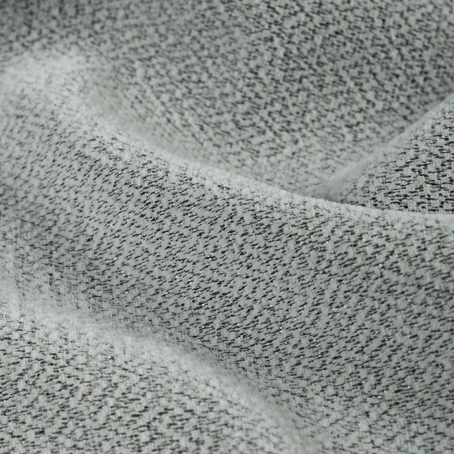Grey colour textured pattern velvet flock Easy Clean sofa, chair and curtain fabrics (Dual side)