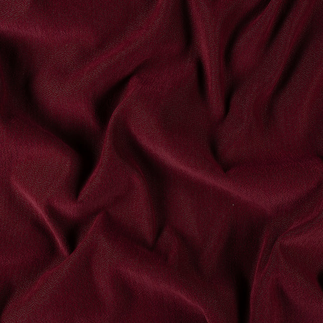 Wine colour textured pattern velvet flock Easy Clean sofa, chair and curtain fabrics (Dual side)