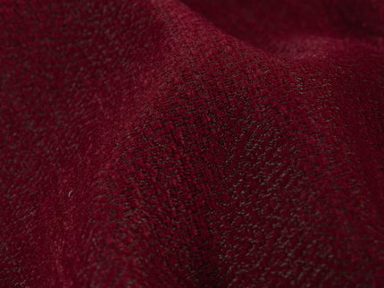 Wine colour textured pattern velvet flock readymade curtain