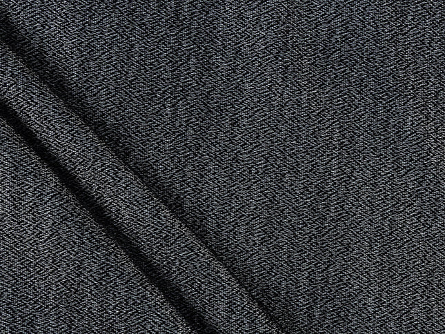 Black colour textured pattern velvet flock Easy Clean sofa, chair and curtain fabrics (Dual side)