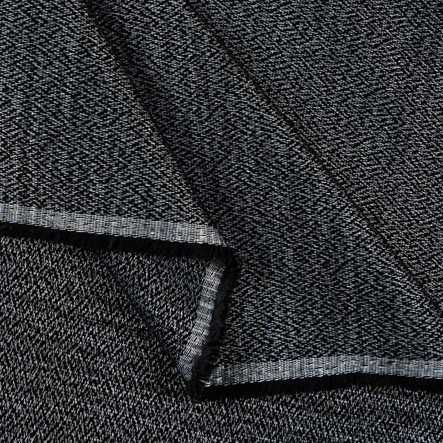 Black colour textured pattern velvet flock Easy Clean sofa, chair and curtain fabrics (Dual side)