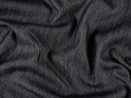 Black colour textured pattern velvet flock Easy Clean sofa, chair and curtain fabrics (Dual side)