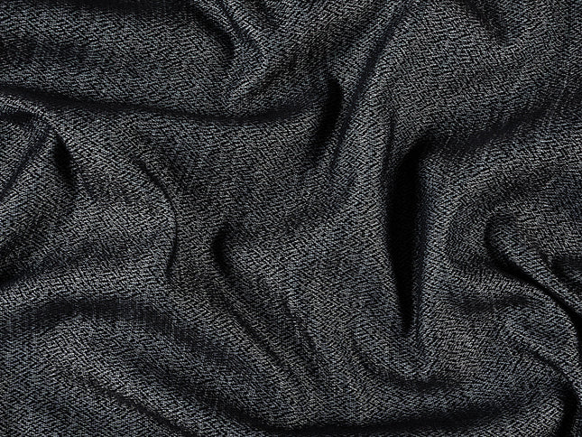 Black colour textured pattern velvet flock Easy Clean sofa, chair and curtain fabrics (Dual side)