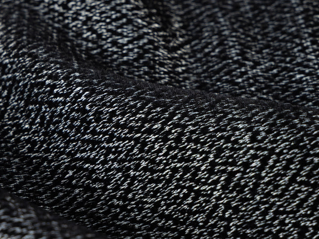 Black colour textured pattern velvet flock Easy Clean sofa, chair and curtain fabrics (Dual side)