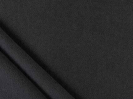 Dark charcoal colour textured pattern velvet flock Easy Clean sofa, chair and curtain fabrics (Dual side)