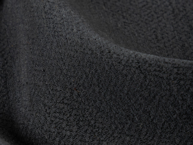 Dark charcoal colour textured pattern velvet flock Easy Clean sofa, chair and curtain fabrics (Dual side)