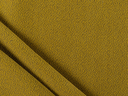 Mustard green colour textured pattern velvet flock Easy Clean sofa, chair and curtain fabrics (Dual side)