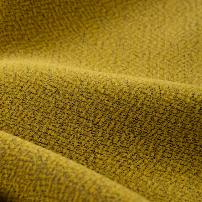 Mustard green colour textured pattern velvet flock Easy Clean sofa, chair and curtain fabrics (Dual side)