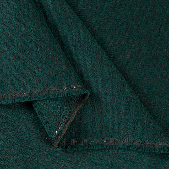 Teal green colour textured pattern velvet flock Easy Clean sofa, chair and curtain fabrics (Dual side)