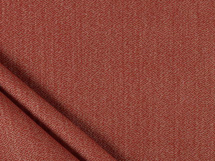 Rust red colour textured pattern velvet flock Easy Clean sofa, chair and curtain fabrics (Dual side)