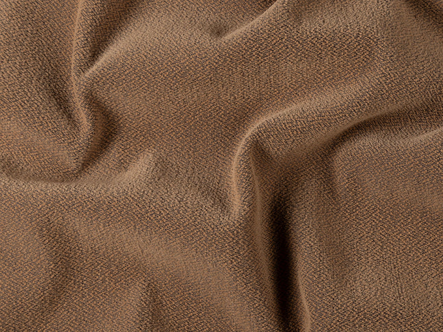 Brown colour textured pattern velvet flock Easy Clean sofa, chair and curtain fabrics (Dual side)