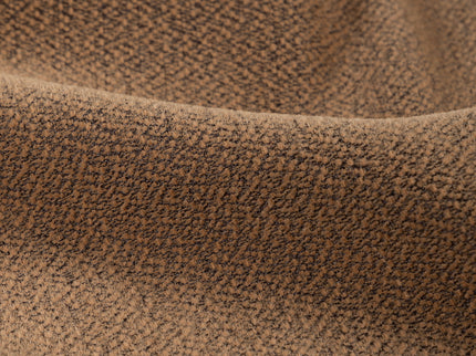 Brown colour textured pattern velvet flock readymade curtain