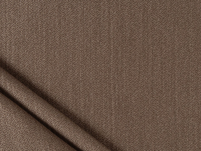 Dark brown colour textured pattern velvet flock Easy Clean sofa, chair and curtain fabrics (Dual side)