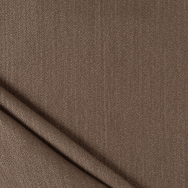 Dark brown colour textured pattern velvet flock Easy Clean sofa, chair and curtain fabrics (Dual side)