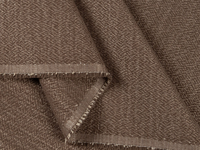 Dark brown colour textured pattern velvet flock Easy Clean sofa, chair and curtain fabrics (Dual side)