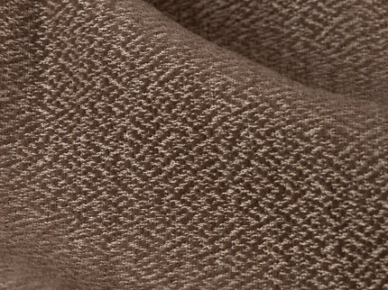 Dark brown colour textured pattern velvet flock readymade curtain