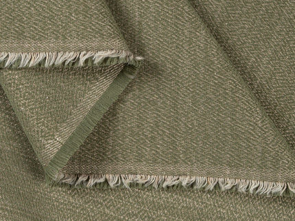 Olive green colour textured pattern velvet flock Easy Clean sofa, chair and curtain fabrics (Dual side)