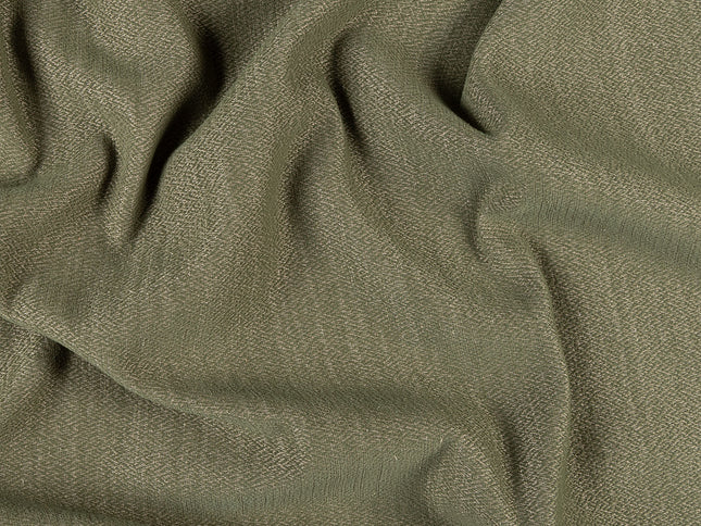 Olive green colour textured pattern velvet flock Easy Clean sofa, chair and curtain fabrics (Dual side)