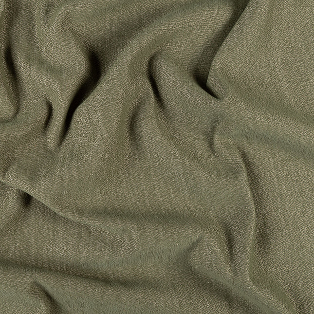 Olive green colour textured pattern velvet flock Easy Clean sofa, chair and curtain fabrics (Dual side)