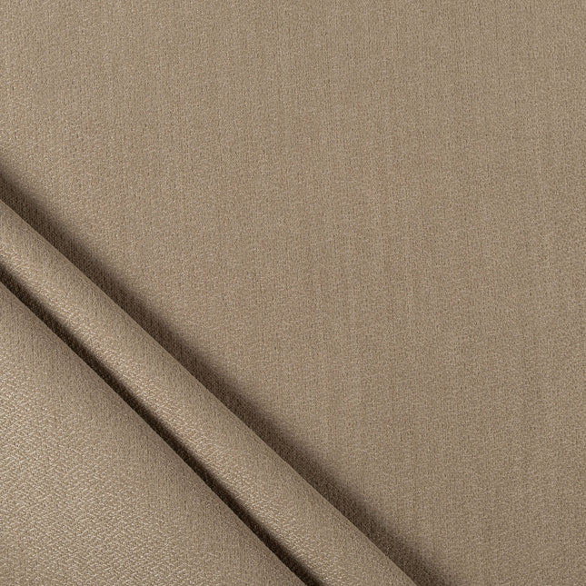 Taupe colour textured pattern velvet flock Easy Clean sofa, chair and curtain fabrics (Dual side)