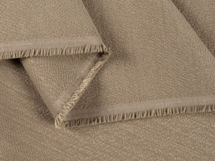 Taupe colour textured pattern velvet flock Easy Clean sofa, chair and curtain fabrics (Dual side)