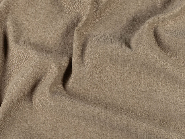 Taupe colour textured pattern velvet flock Easy Clean sofa, chair and curtain fabrics (Dual side)