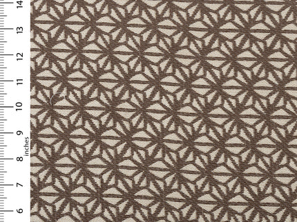 Dark brown colour geometric floral pattern velvet flock Easy Clean sofa, chair and curtain fabrics (Dual side)