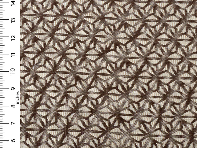 Dark brown colour geometric floral pattern velvet flock Easy Clean sofa, chair and curtain fabrics (Dual side)