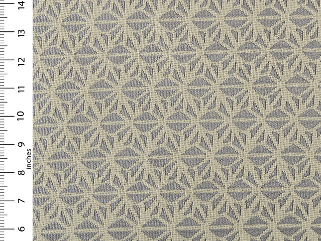 Grey beige colour geometric floral pattern velvet flock Easy Clean sofa, chair and curtain fabrics (Dual side)