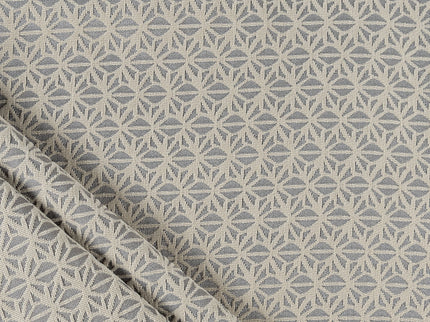 Grey colour geometric floral pattern velvet flock Easy Clean sofa, chair and curtain fabrics (Dual side)
