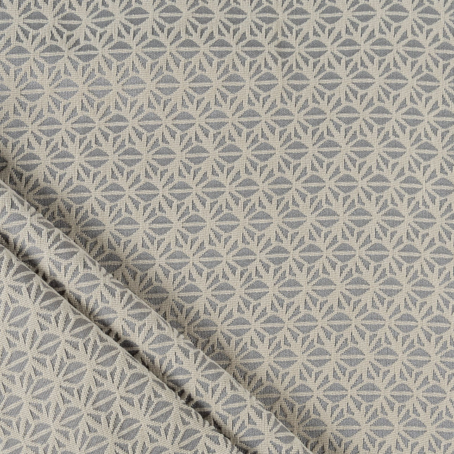 Grey colour geometric floral pattern velvet flock Easy Clean sofa, chair and curtain fabrics (Dual side)