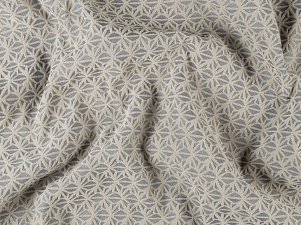 Grey colour geometric floral pattern velvet flock readymade cushion cover