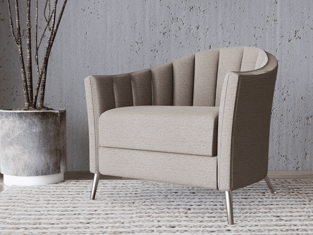 Dark Beige Colour Textured Velvet Flock Easy Clean Sofa, Chair and Curtain Fabric