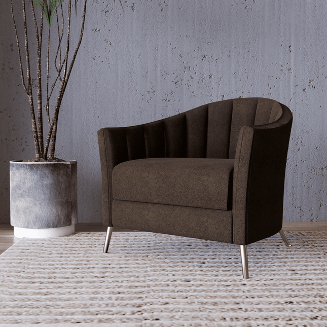 Dark Brown colour Colour Textured Velvet Flock Easy Clean Sofa, Chair and Curtain Fabric