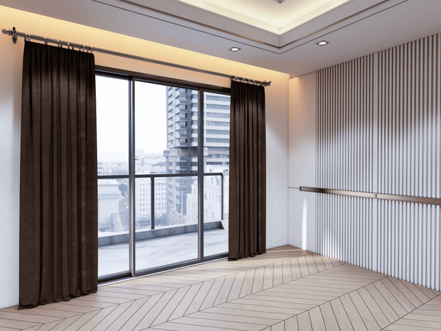 Dark Brown colour Colour Textured Velvet Flock Easy Clean Sofa, Chair and Curtain Fabric