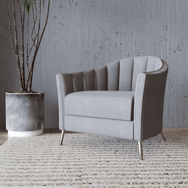 Silver Grey Colour Textured Velvet Flock Easy Clean Sofa, Chair and Curtain Fabric