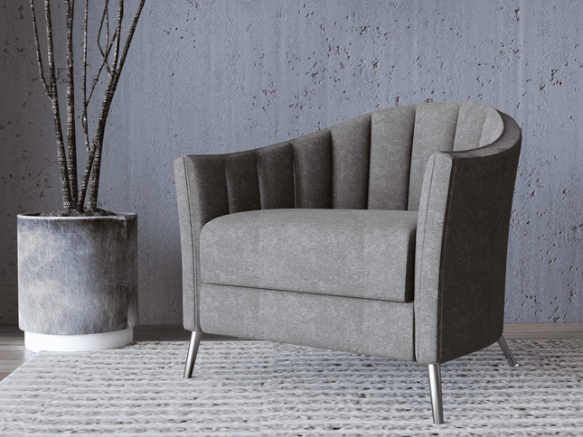 Beige Grey Colour Textured Velvet Flock Easy Clean Sofa, Chair and Curtain Fabric