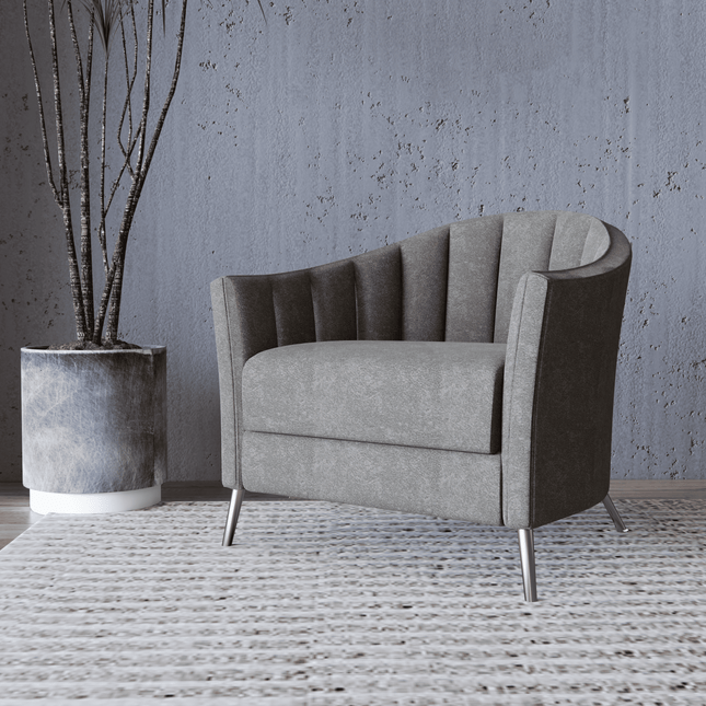 Beige Grey Colour Textured Velvet Flock Easy Clean Sofa, Chair and Curtain Fabric