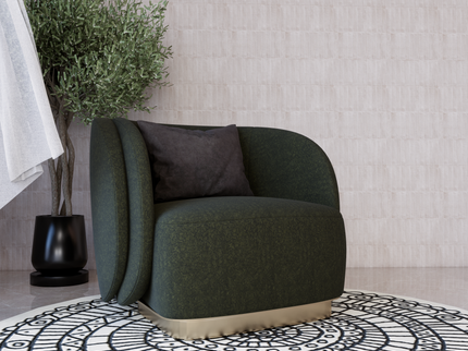 Dark Olive Green Colour Textured Velvet Flock Easy Clean Sofa and Chair Fabric