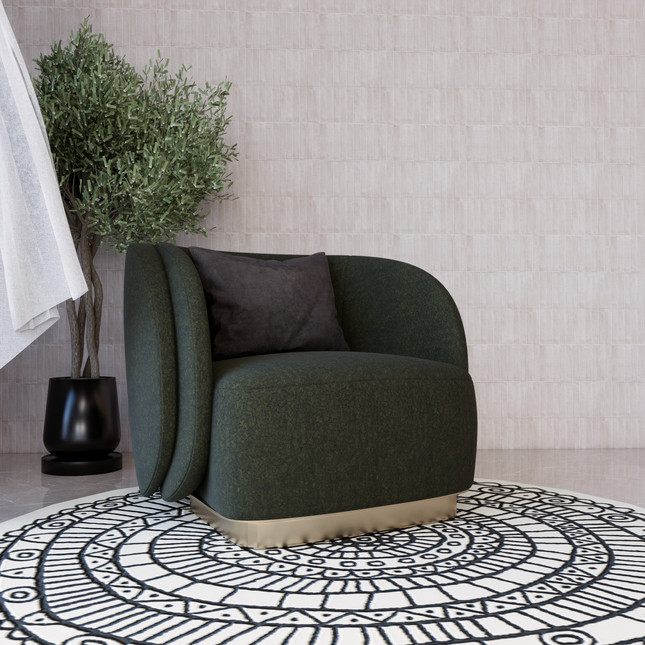 Dark Olive Green Colour Textured Velvet Flock Easy Clean Sofa and Chair Fabric