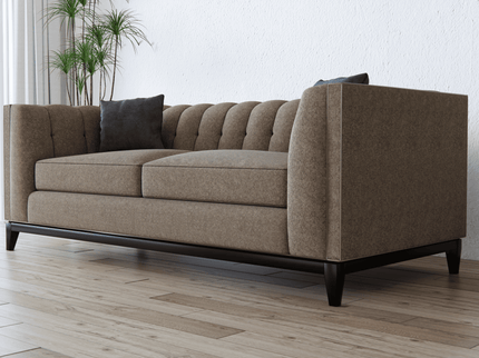 Light Olive Beige Colour Textured Velvet Flock Easy Clean Sofa and Chair Fabric
