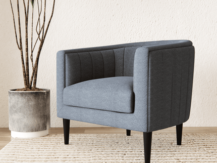 Cement Grey Colour Textured Velvet Flock Easy Clean Sofa and Chair Fabric