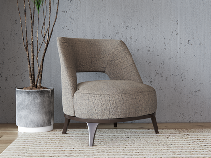 Light Beige Colour Leather like Textured Suede Sofa and Chair Fabric