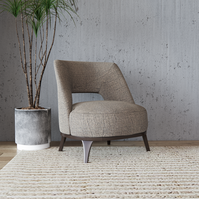 Light Beige Colour Leather like Textured Suede Sofa and Chair Fabric