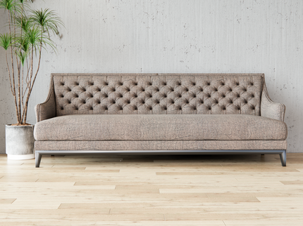 Pale Grey Beige Colour Leather like Textured Suede Sofa and Chair Fabric