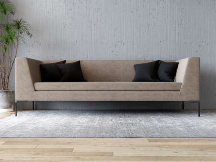 Light Beige Colour Leather Texture Suede Sofa and Chair Fabric