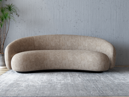 Medium Beige Colour Leather Texture Suede Sofa and Chair Fabric