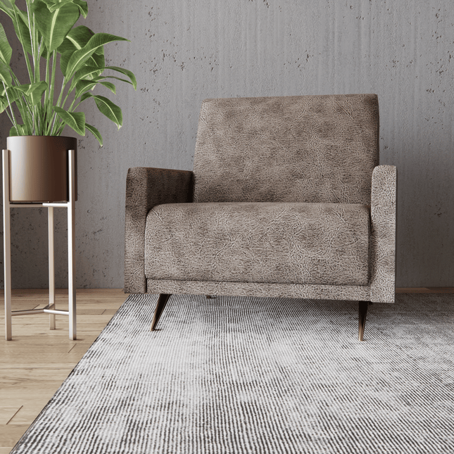 Greyish Brown Colour Leather Texture Suede Sofa and Chair Fabric
