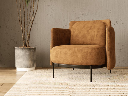 Mustard Yellow Colour Leather Texture Suede Sofa and Chair Fabric