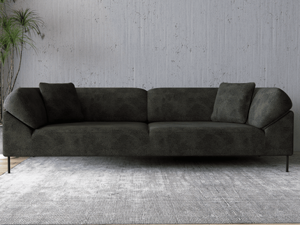 Army Green Colour Leather Texture Suede Sofa and Chair Fabric